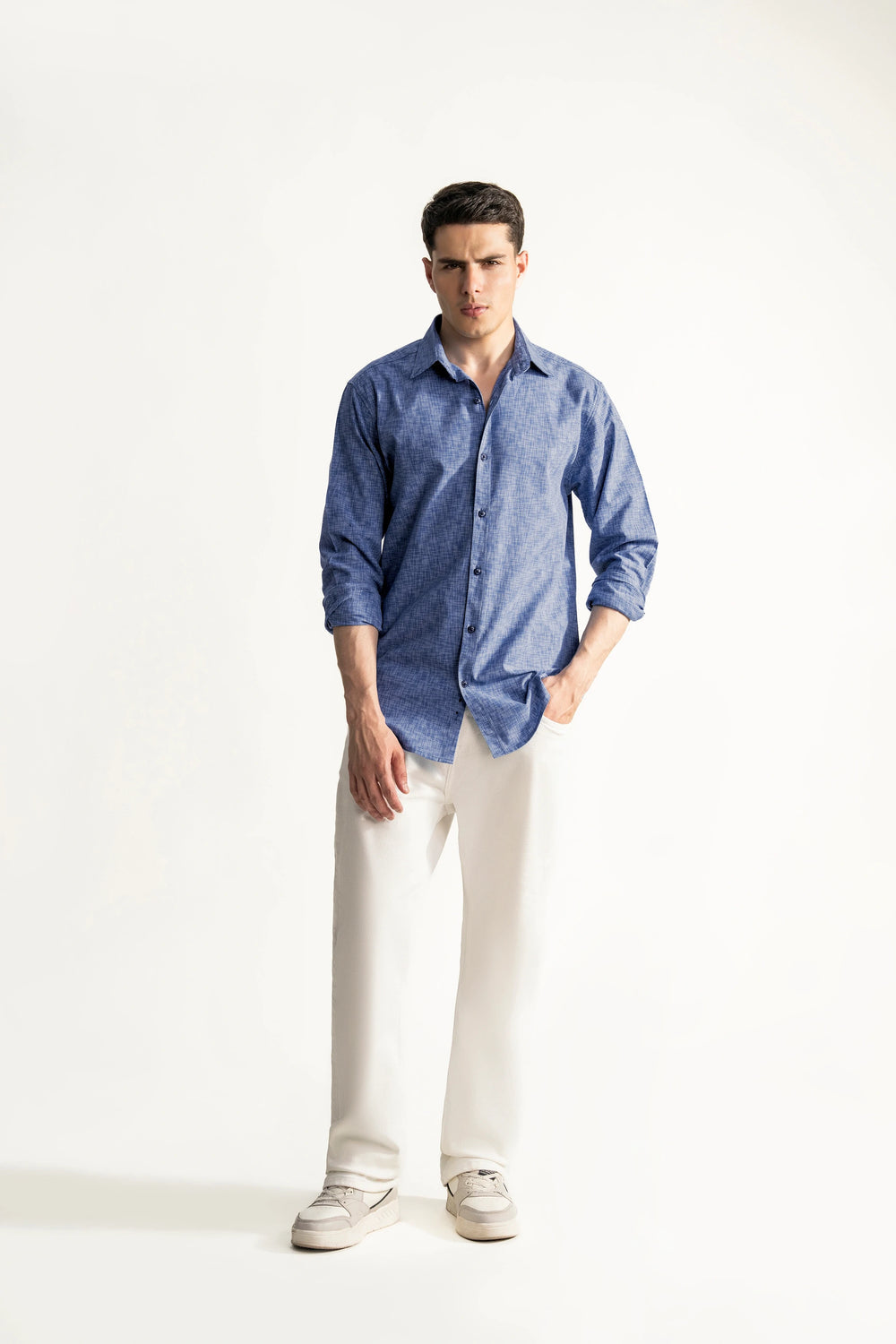 Essential Full Sleeve Shirt – Classic Blue