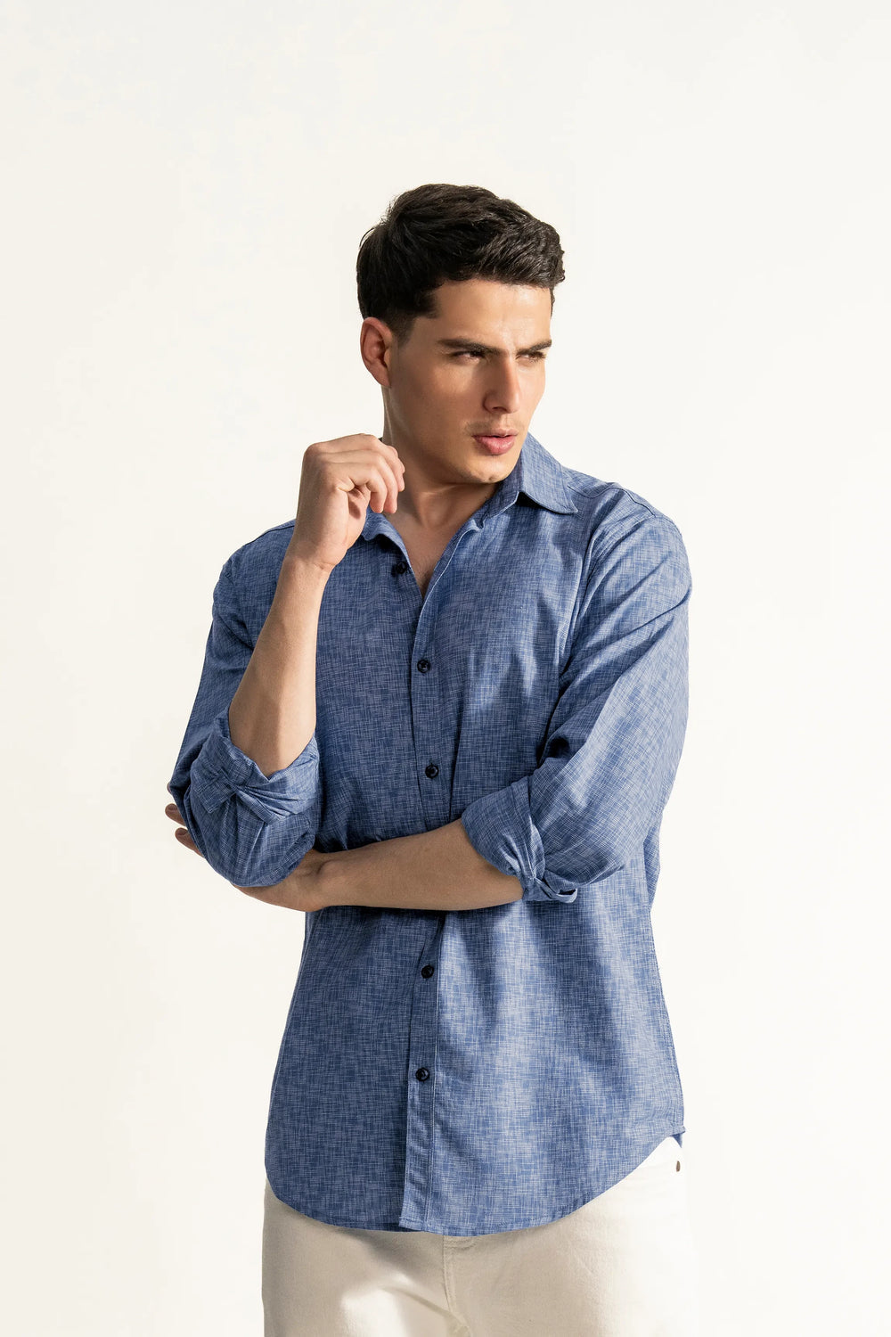 Essential Full Sleeve Shirt – Classic Blue