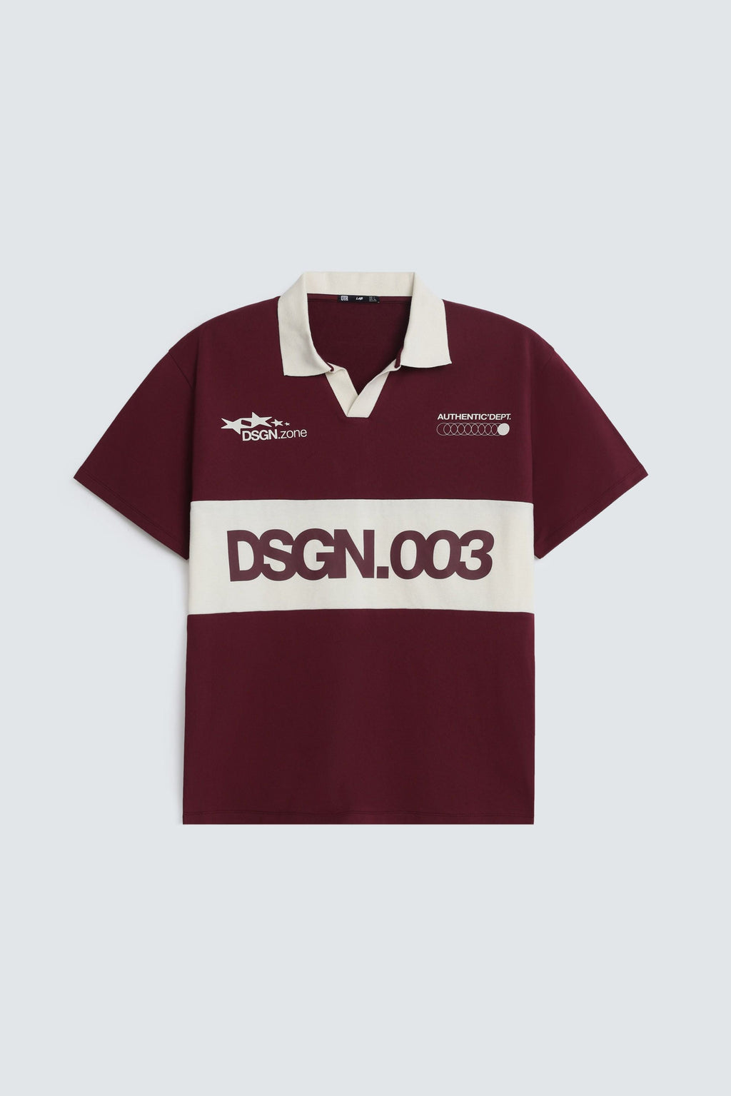 DSGN.003 Oversized Rugby Polo Shirt – Premium Men's Streetwear | Burgundy
